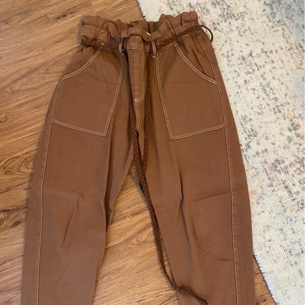 Something Navy brown balloon pants! Amazing for fall